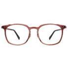 FORECO | 大方寬厚方框眼鏡 | 透黑紅