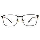 FORECO | 知性嚴謹長方框眼鏡 | 電光金橘