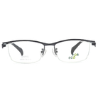 FORECO | 條理清晰長方半框眼鏡 | 知性黑