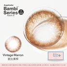 緹花園抗藍光彩色月拋隱形眼鏡(1片裝/斑比栗棕)