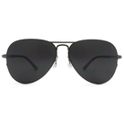 SUPER IDOL | 雙槓風格飛行框太陽眼鏡 | 光澤黑銀