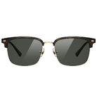 Helen Keller 都市隱者眉框太陽眼鏡 琥珀棕