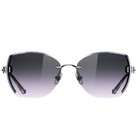 Helen Keller 琢光多邊框太陽眼鏡 流銀