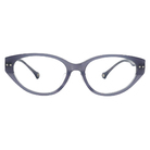 K-DESIGN動物聯萌 | 浮光貓語掛飾 貓眼框眼鏡 | 晨霧藍