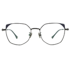 K-DESIGN動物聯萌 | 秘境貓爪掛飾 貓眼框眼鏡 | 氣質黑