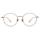 K-DESIGN動物聯萌 | 星月貓掌掛飾 圓框眼鏡 | 柔美粉