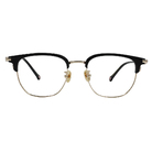 K-DESIGN動物聯萌 | 金斑喵 眉框眼鏡 | 金墨紋