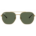 Ray Ban l 率性雙槓多邊框太陽眼鏡 | 深綠X金