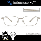 三麗鷗夢幻隊▪︎酷企鵝｜酷式放空 長方框眼鏡｜霧銀灰