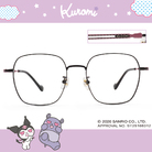 三麗鷗夢幻隊▪︎酷洛米｜壞甜鋸齒線 大方框眼鏡｜柔黑X紫