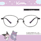 三麗鷗夢幻隊▪︎酷洛米｜搗蛋小甜心 圓框眼鏡｜黑甜心/紫