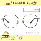 三麗鷗夢幻隊▪︎布丁狗｜甜暖小記事 圓框眼鏡｜奶霧灰