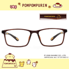 三麗鷗夢幻隊▪︎布丁狗｜飛撲美技 長方框眼鏡｜深咖