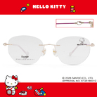 三麗鷗夢幻隊▪︎HELLO KITTY｜絲柔粉韻 多邊框無邊眼鏡｜芋泥紫