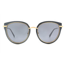 Helen Keller 千面女郎系列鏡透圓框太陽眼鏡  光澤黑