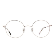 a/p lab▼時尚設計圓框眼鏡 鑽石銀