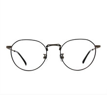 a/p lab▼時尚設計多邊框眼鏡 古銅咖