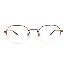 CHARMANT  知性簡約多邊型眉框眼鏡 ▏糖霜粉