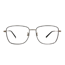 CHARMANT  雅緻紋雕大方框眼鏡 ▏鋼質灰