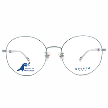 SPORT b.│極線設計百搭圓框眼鏡★光感眼鏡綠