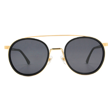 K-DESIGN 20▼藍調爵士飛行套圈框太陽眼鏡  潮金黑