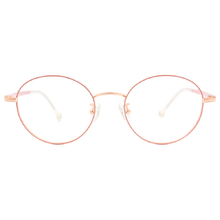 K-DESIGN KREATE l 廣告款眼鏡 l 質感撞色圓框眼鏡🎨 粉戀白