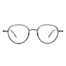 Selecta | 高貴淡雅波士頓框眼鏡 晶透藍