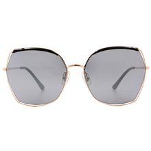 HORIEN 馬甲眉型款太陽眼鏡 透銀灰