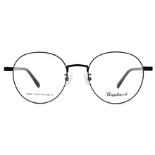 RAPHAEL | 壓紋造型圓框眼鏡 霧黑色