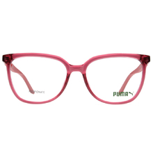 PUMA l 知性優雅大方框眼鏡 櫻桃紅