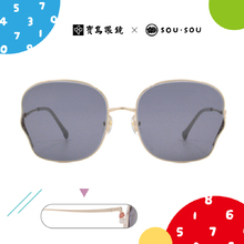 SOU・SOU l 微笑低調款 蝴蝶框太陽眼鏡❀古典金/深灰