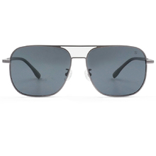 SUPER IDOL l 瀟灑騎士雙槓方框太陽眼鏡 l 鋼質銀