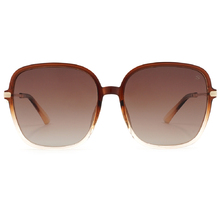 SUPER IDOL | 精緻小閃鑽大方框太陽眼鏡 | 漸層咖