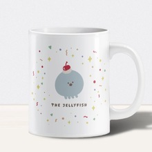 那隻水母｜櫻桃水母陶瓷杯_陶瓷杯, 350ml