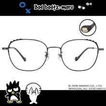 三麗鷗夢幻隊▪︎酷企鵝｜淘氣XO 方框眼鏡｜霧影黑