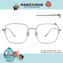 三麗鷗夢幻隊▪︎漢頓｜慢活魚兒 大方框眼鏡｜銀X微光藍