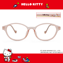 三麗鷗夢幻隊▪︎HELLO KITTY｜簡單樂趣 橢圓框眼鏡｜透霧粉