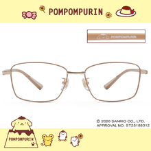 三麗鷗夢幻隊▪︎布丁狗｜奶黃布蕾 長方框眼鏡｜奶茶金