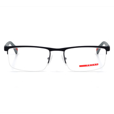Prada Linea Rossa 彈力能量學銀眉框眼鏡磨砂黑 Ps52fv Dgo1o1 54 Prada 光學框 Eyesmart寶島眼鏡