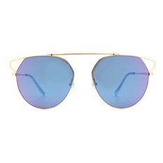 HORIEN 單甲簍空造型多邊框太陽眼鏡 ♦尊爵藍