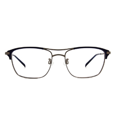 CHARMANT  復潮雙桿威靈頓框眼鏡 ▏霧藍/灰