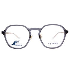 SPORT b.│金屬美學光感眼鏡方框眼鏡★灰/香檳金