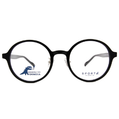 SPORT b.│調色盤經典標誌圓框眼鏡★專注黑