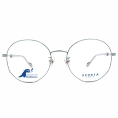 SPORT b.│極線設計百搭圓框眼鏡★光感眼鏡綠