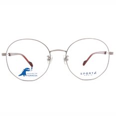 SPORT b.│極線設計百搭圓框眼鏡★深邃銀