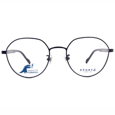 SPORT b.│個性玩味標誌款眼鏡多邊框眼鏡★神秘紫藍