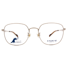 SPORT b.│鋸齒簍空星星造型方框眼鏡★亮眼銀