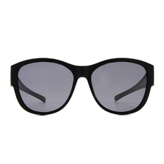 K-DESIGN 套鏡 l 都會時尚波士頓框太陽眼鏡  尊貴黑