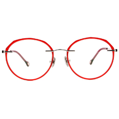 K-DESIGN KREATE l 廣告款眼鏡 l 極限多彩無邊套圈框眼鏡🎨 乾燥玫瑰/蘋果綠