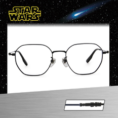 Star Wars：原力光劍 路克·天行者 圓框眼鏡︱亮黑/藍